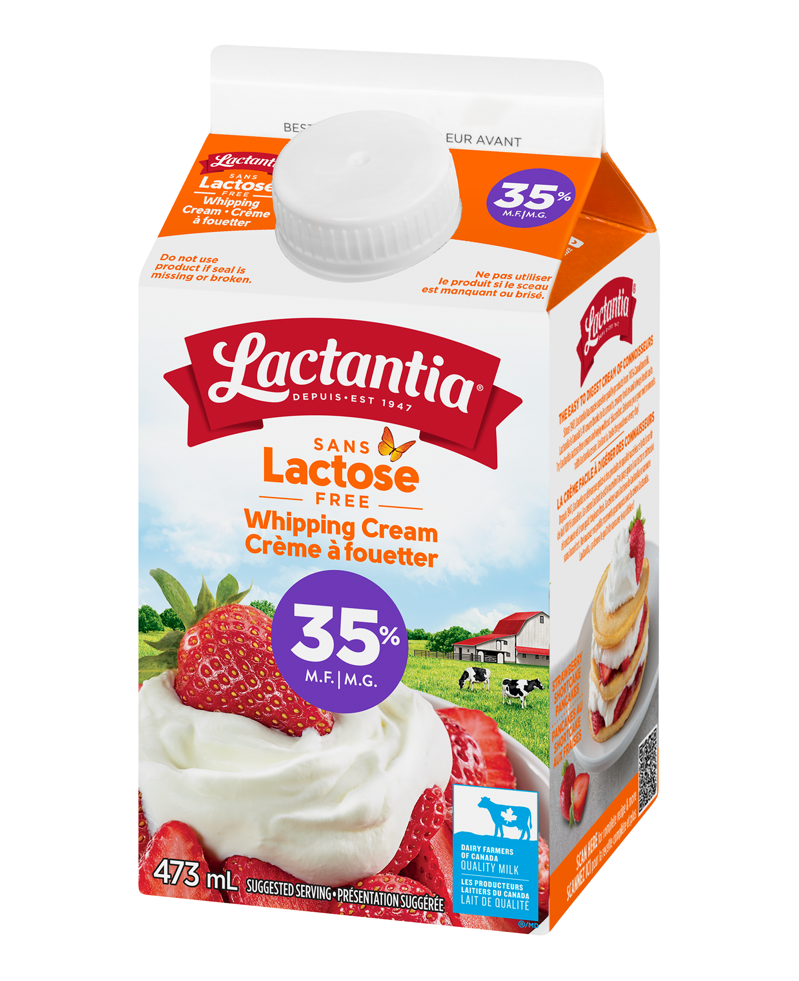 Lactantia® Lactose Free Whipping cream 35%