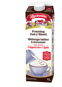 Lactantia® Foaming Dairy Blend for Cappuccino & Latte - Mélange laitier à mousser pour cappuccino et latte Lactantia®