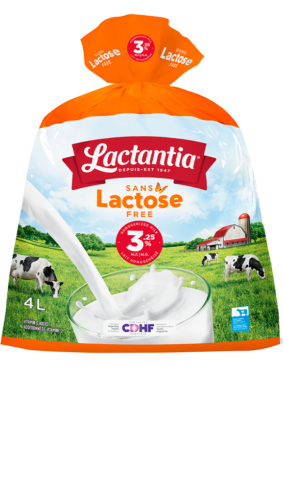 Lait sans lactose 3,25 % Lactantia® 4L