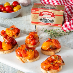 Crostini with Butter-Roasted Tomatoes